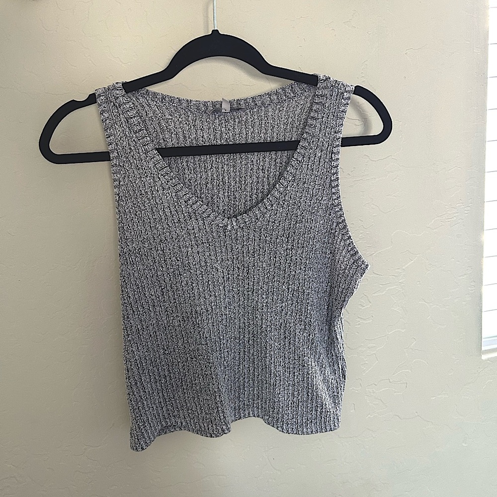 Charlotte Russe Grey Crop Top